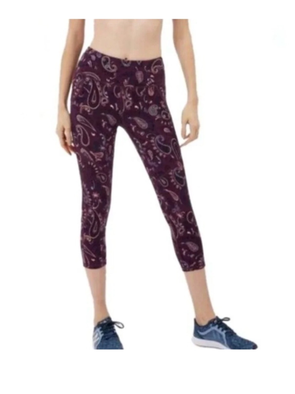 SWEATY BETTY The Power Cropped Paisley Leggings sz small